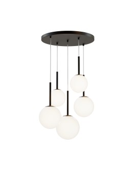 Maytoni Basic form Lampa Wisząca Szklane Kule 5xE14 40W Czarny MOD321PL-05B - produkt 2