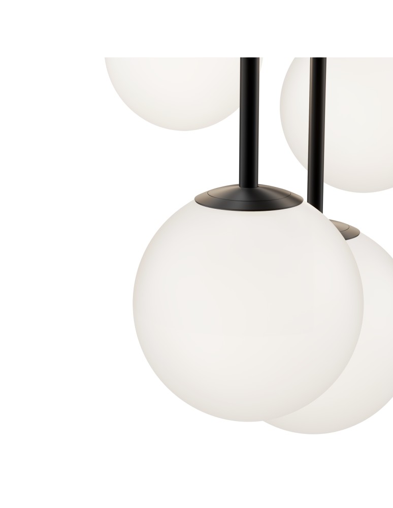 Pendant lamps - Maytoni Basic form Glass Ball Pendant Lamp 5xE14 40W Black MOD321PL-05B. - product kolory-swiatla.pl 4