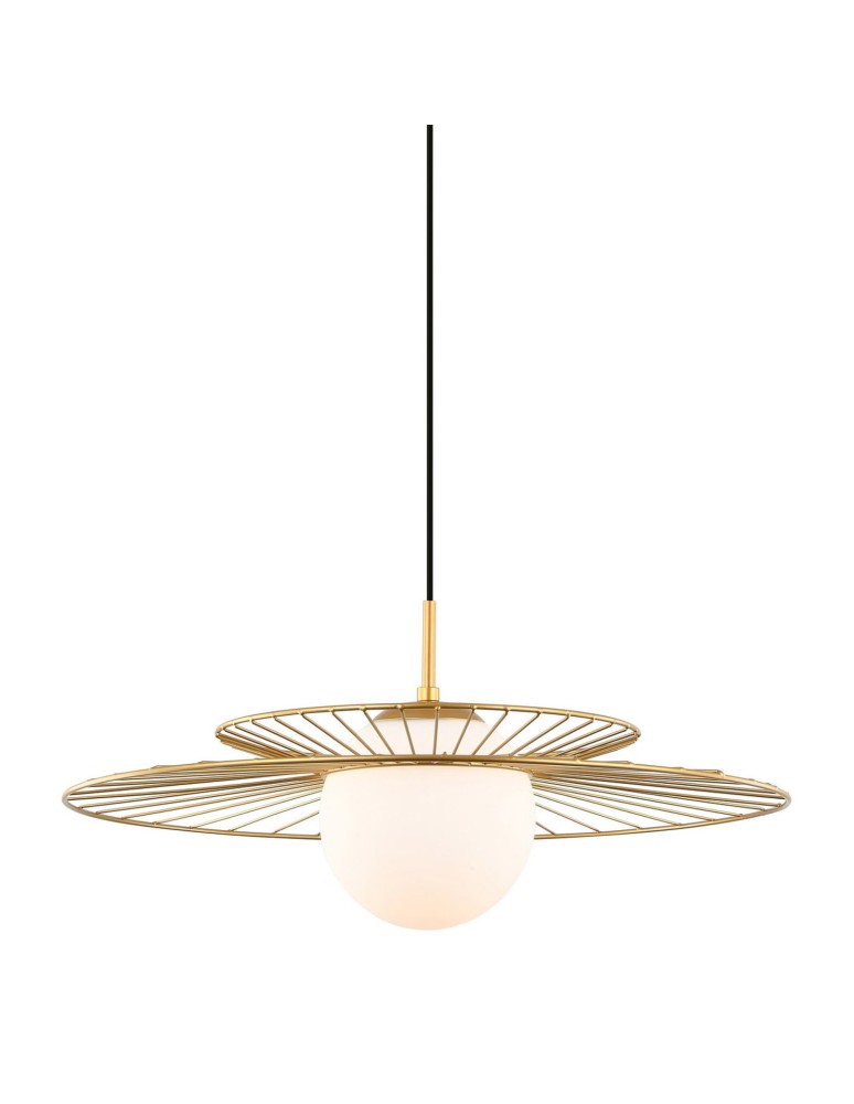 Loft pendant lamps - ITALUX Sarah Gold Pendant 1xE27 40W MDM-4000/1 GD - product kolory-swiatla.pl 1