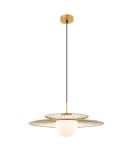 Loft pendant lamps - ITALUX Sarah Gold Pendant 1xE27 40W MDM-4000/1 GD - product 2