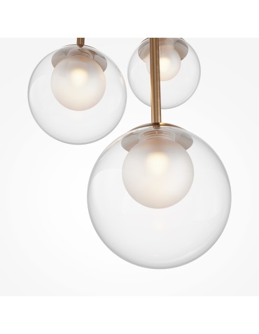 Maytoni Basic form Glass Ball Pendant Lamp 3xG9 20W Gold MOD521PL-03G. - product 2