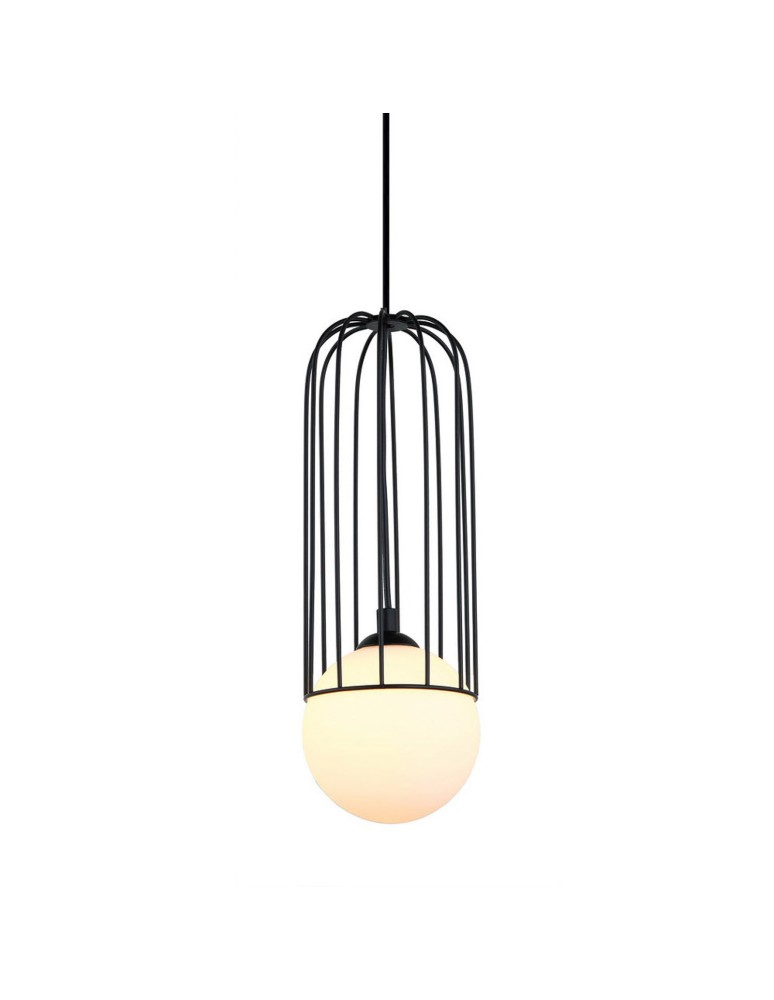 Loft pendant lamps - ITALUX Simon Black Pendant 1xG9 25W MDM-3938/1 BK - product kolory-swiatla.pl 1
