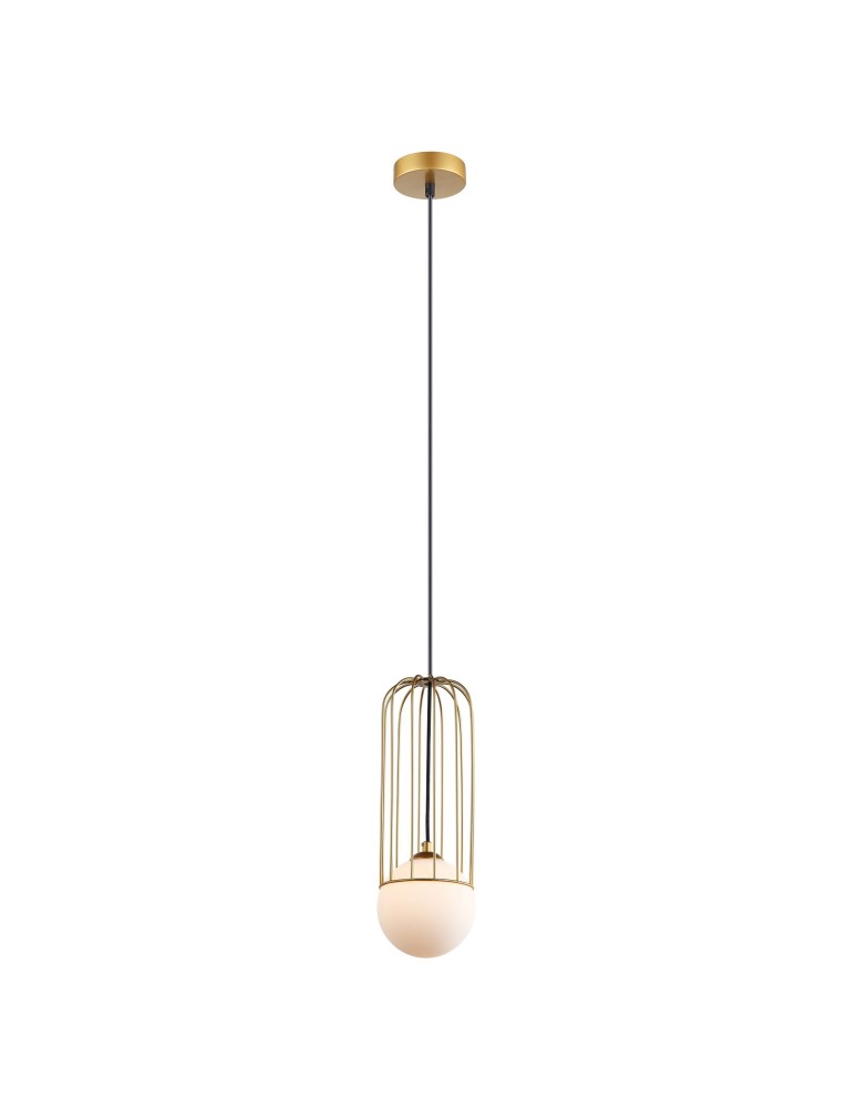 Loft pendant lamps - ITALUX Simon Gold Pendant 1xG9 25W MDM-3938/1 GD - product kolory-swiatla.pl 2