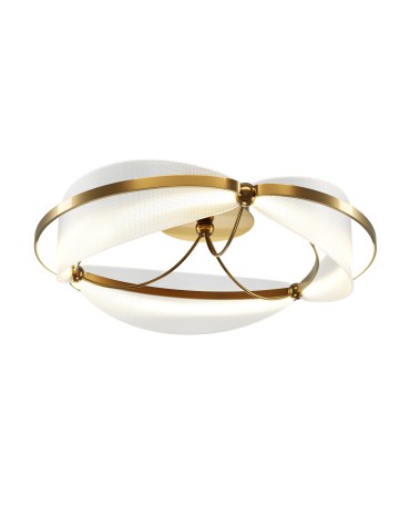 Maytoni Breeze Lampa Sufitowa LED 45W 2700lm 3000K Mosiądz MOD281CL-L45BS3K