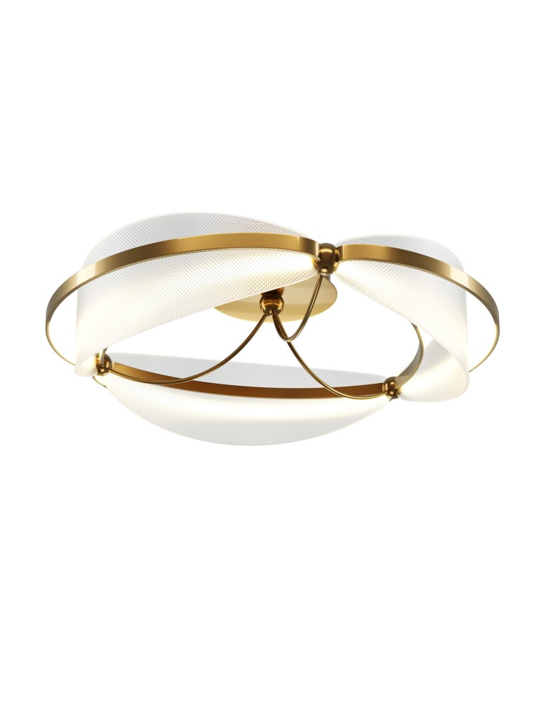 Maytoni Breeze Lampa Sufitowa LED 45W 2700lm 3000K Mosiądz MOD281CL-L45BS3K