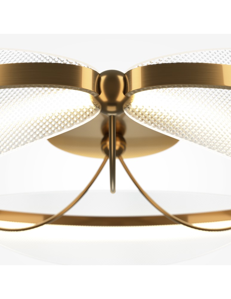 Maytoni Breeze Lampa Sufitowa LED 45W 2700lm 3000K Mosiądz MOD281CL-L45BS3K