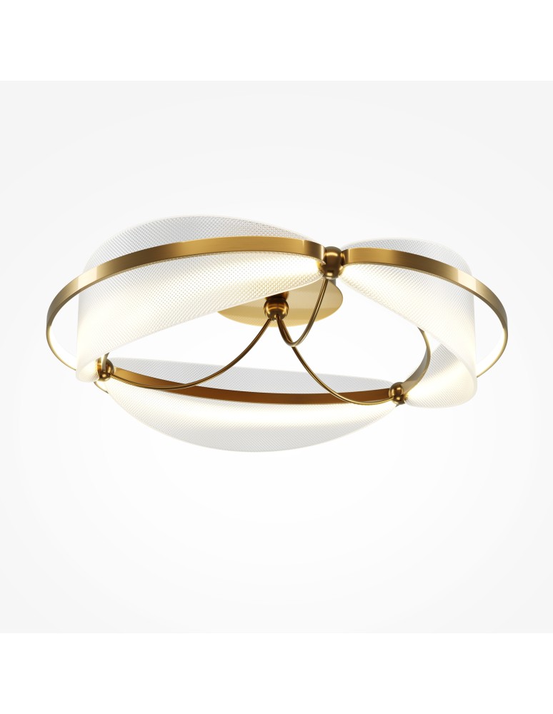 Maytoni Breeze Lampa Sufitowa LED 45W 2700lm 3000K Mosiądz MOD281CL-L45BS3K