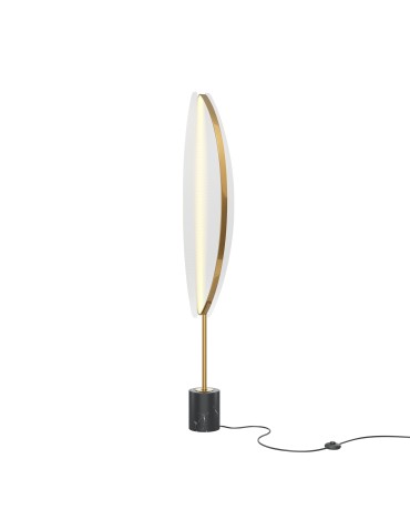 Maytoni Breeze LED Floor Lamp 33W 1980lm 3000K Brass MOD281FL-L33BS3K.