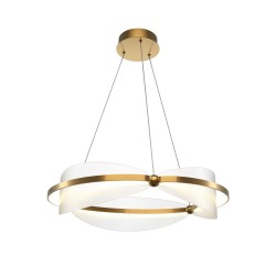 Maytoni Breeze Lampa Wisząca LED 45W 2700lm 3000K Mosiądz MOD281PL-L45BS3K