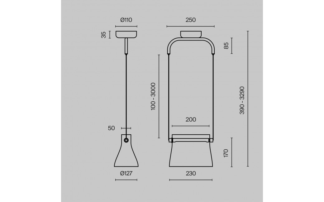 Maytoni Cabaret Lampa Wisząca LED 8W 850lm 3000K Mosiądz MOD170PL-L8BS3K