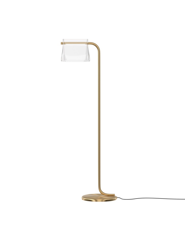 Modern floor lamps - Maytoni Cabaret LED Floor Lamp 8W 850lm 3000K Brass MOD170FL-L8BS3K. - product kolory-swiatla.pl 1