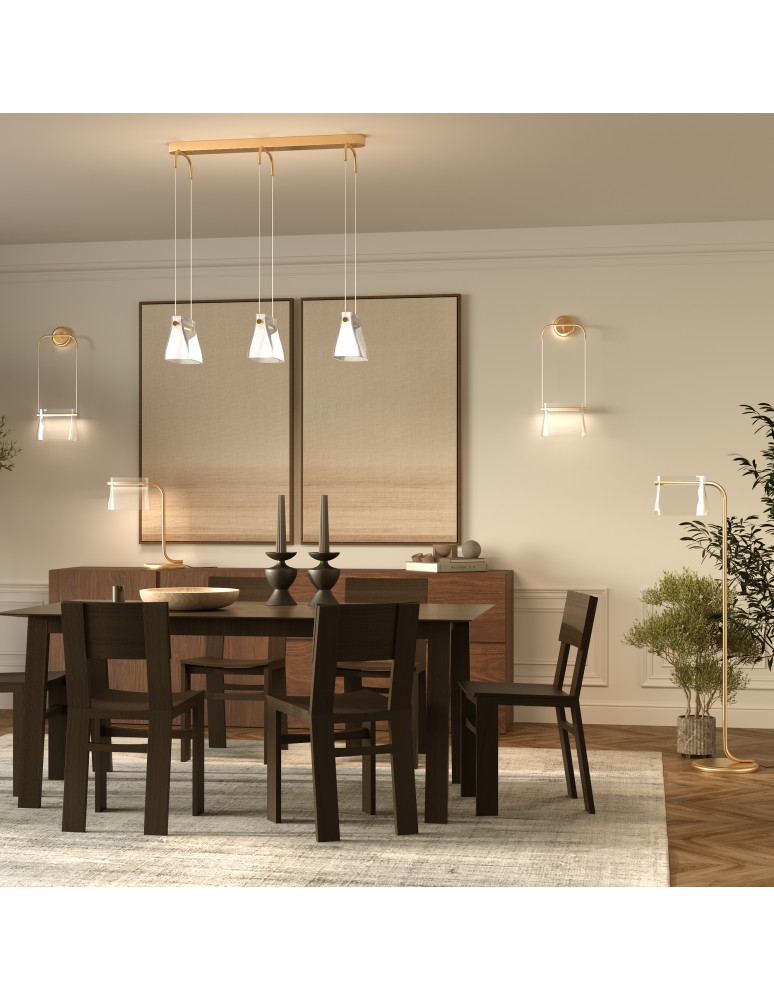 Maytoni Cabaret Lampa Podłogowa LED 8W 850lm 3000K Mosiądz MOD170FL-L8BS3K