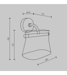 Maytoni Cabaret Kinkiet/Ścienna LED 8W 850lm 3000K Mosiądz MOD170WL-L8BS3K2