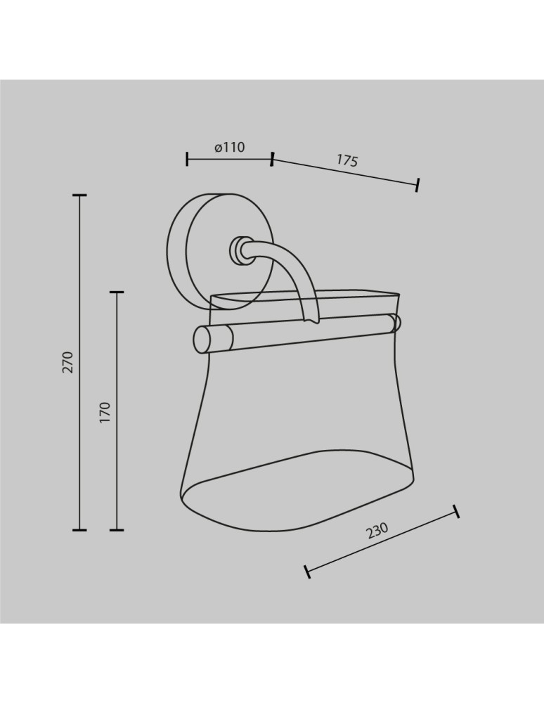 Designer wall lamps - Maytoni Cabaret LED wall lamp/wall lamp 8W 850lm 3000K Brass MOD170WL-L8BS3K2 - product kolory-swiatla.pl 2