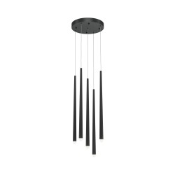 Maytoni Cascade Lampa Wisząca Sople LED 30W 1650lm 4000K Czarny MOD132PL-L28BK2