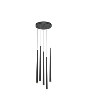 Maytoni Cascade LED icicle pendant lamp 30W 1650lm 4000K Black MOD132PL-L28BK2.