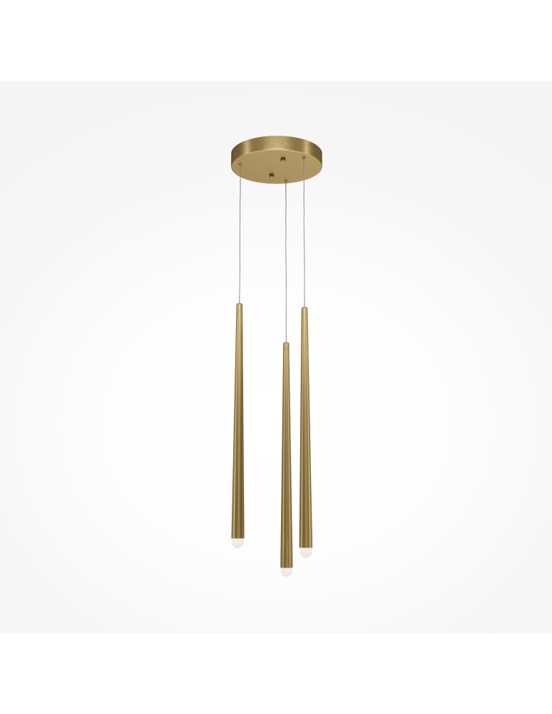 Pendant lamps - Maytoni Cascade Icicle Pendant Lamp 3xLED 18W 1600lm 4000K Brass MOD132PL-L36BSK1 - product kolory-swiatla.pl 1