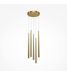 Pendant lamps - Maytoni Cascade LED icicle pendant lamp 30W 2650lm 4000K Brass MOD132PL-L36BSK2. - product 1