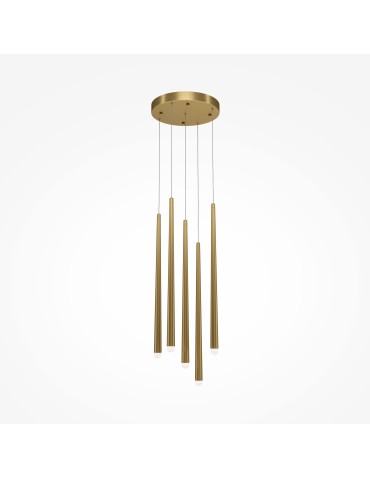 Maytoni Cascade LED icicle pendant lamp 30W 2650lm 4000K Brass MOD132PL-L36BSK2.