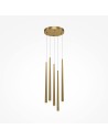 Maytoni Cascade LED icicle pendant lamp 30W 2650lm 4000K Brass MOD132PL-L36BSK2.