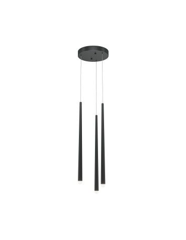 Maytoni Cascade LED icicle pendant lamp 19W 1400lm Black MOD132PL-L18BK