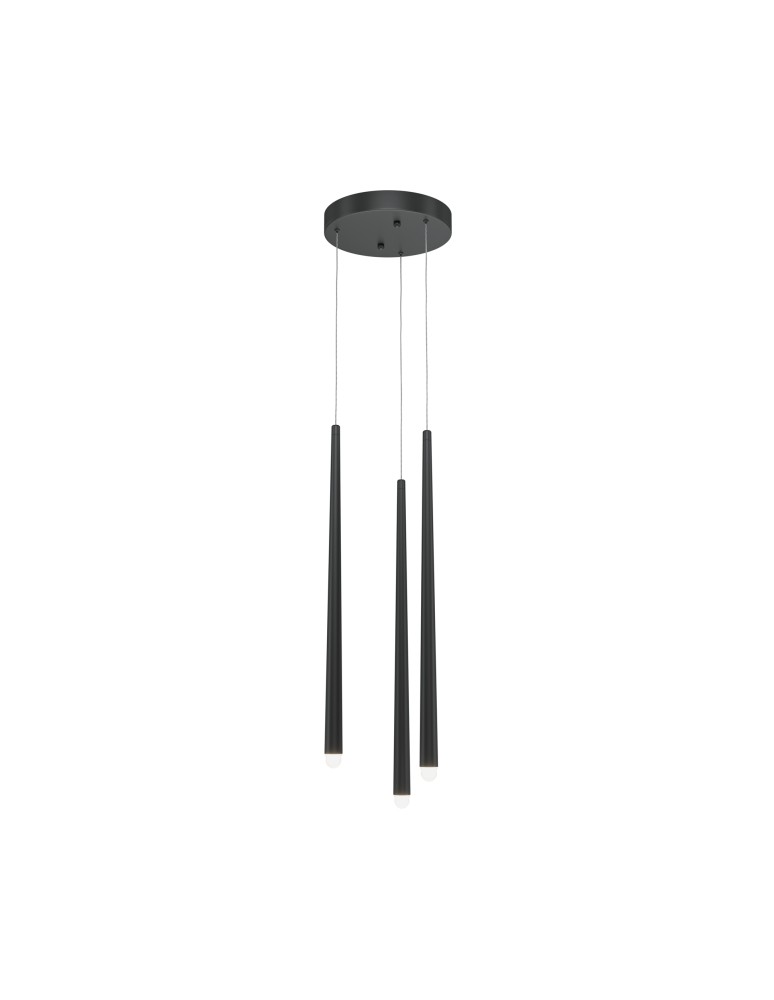 Pendant lamps - Maytoni Cascade LED icicle pendant lamp 19W 1400lm Black MOD132PL-L18BK - product kolory-swiatla.pl 1