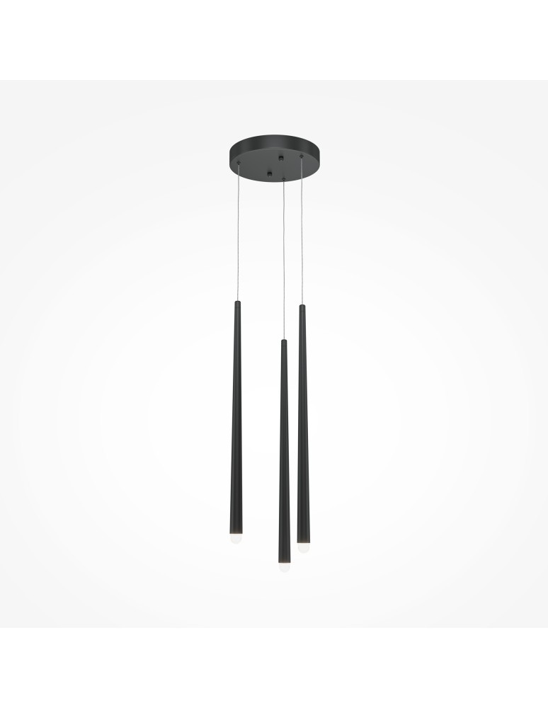 Pendant lamps - Maytoni Cascade LED icicle pendant lamp 19W 1400lm Black MOD132PL-L18BK - product kolory-swiatla.pl 4