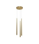 Icicle pendant lamps - Maytoni Cascade LED Icicle Pendant Lamp 19W 1500lm Brass MOD132PL-L18BSK. - product 1