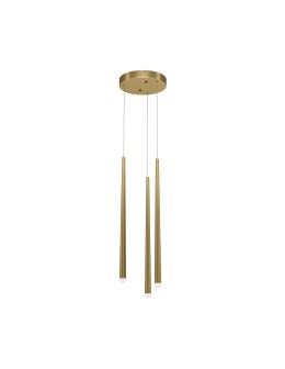 Maytoni Cascade LED Icicle Pendant Lamp 19W 1500lm Brass MOD132PL-L18BSK.