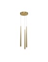 View Maytoni Cascade LED Icicle Pendant Lamp 19W 1500lm Brass MOD132PL-L18BSK.