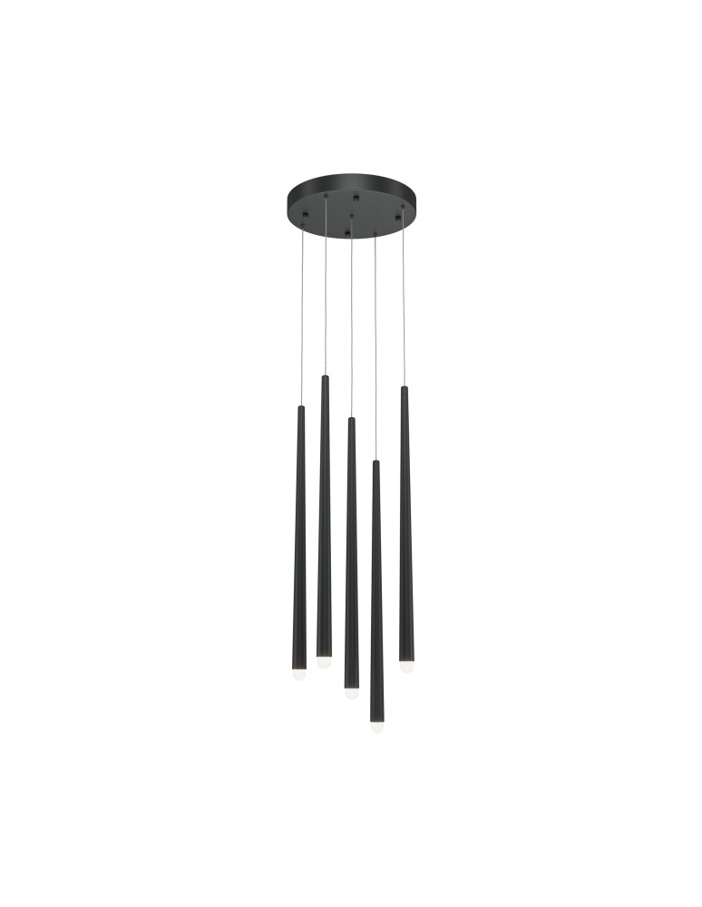 Pendant lamps - Maytoni Cascade LED icicle pendant lamp 31W 2400lm Black MOD132PL-L30BK - product kolory-swiatla.pl 1