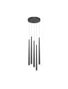 Maytoni Cascade Lampa Wisząca Sople LED 31W 2400lm Czarny MOD132PL-L30BK