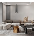 Pendant lamps - Maytoni Cascade LED icicle pendant lamp 31W 2400lm Black MOD132PL-L30BK - product 2