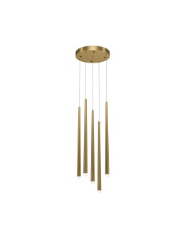 Maytoni Cascade Lampa Wisząca Sople LED 31W 2250lm Mosiądz MOD132PL-L30BSK
