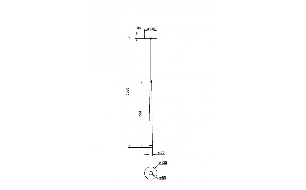 Maytoni Cascade Lampa Wisząca Sople LED 6W 700lm Mosiądz MOD132PL-L6BSK