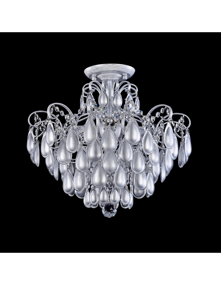 Modern chandeliers - Maytoni Chabrol Modern Chandelier 4xE14 40W Silver MOD056PL-04S - product kolory-swiatla.pl 3