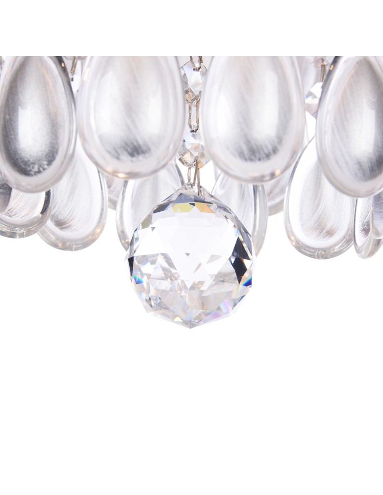 Modern chandeliers - Maytoni Chabrol Modern Chandelier 4xE14 40W Silver MOD056PL-04S - product kolory-swiatla.pl 5