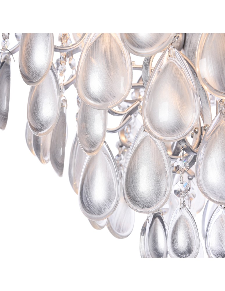 Modern chandeliers - Maytoni Chabrol Modern Chandelier 4xE14 40W Silver MOD056PL-04S - product kolory-swiatla.pl 6