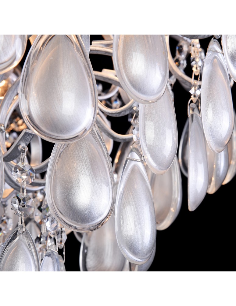 Modern chandeliers - Maytoni Chabrol Modern Chandelier 4xE14 40W Silver MOD056PL-04S - product kolory-swiatla.pl 7