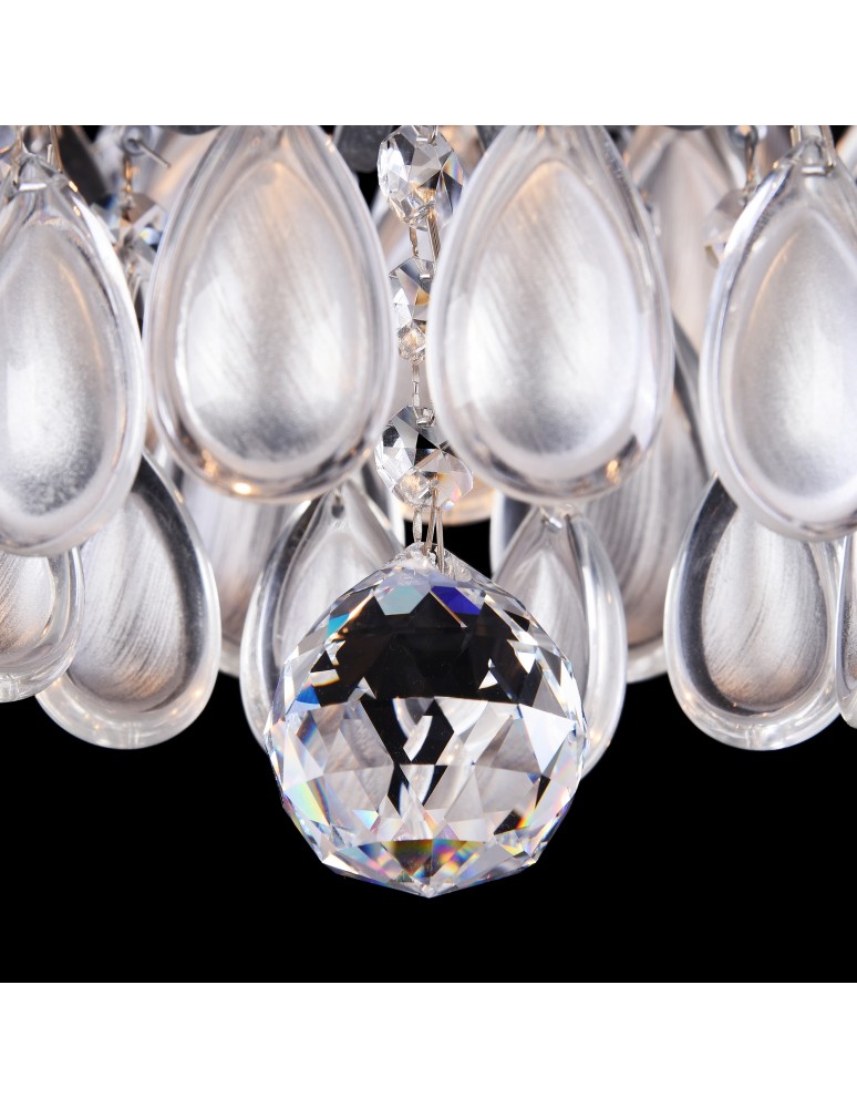 Modern chandeliers - Maytoni Chabrol Modern Chandelier 4xE14 40W Silver MOD056PL-04S - product kolory-swiatla.pl 8