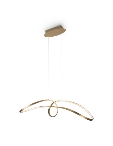 Maytoni Curve Lampa Wisząca Nowoczesna LED 42W 2800lm 4000K Złoty MOD156PL-L52G4K