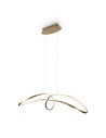 Maytoni Curve Modern LED Pendant Lamp 42W 2800lm 4000K Gold MOD156PL-L52G4K.
