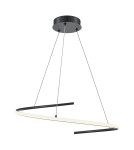 Pendant lamps - Maytoni Curve Modern LED Pendant Lamp 31W 1600lm Black MOD242PL-L33BK. - product 1
