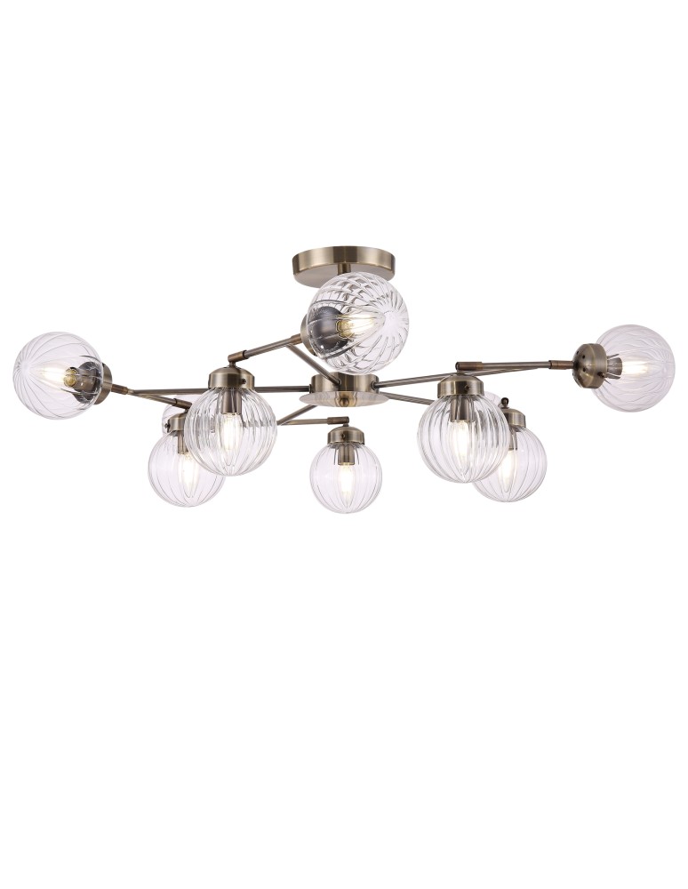 Modern chandeliers - Maytoni Daisy Modern Chandelier 8xE14 40W Brass MOD074PL-08BS - product kolory-swiatla.pl 1