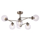 Modern chandeliers - Maytoni Daisy Chandelier Modern 6xE14 40W Brass MOD074PL-06BS - product 1