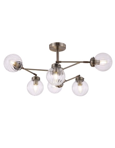 Maytoni Daisy Chandelier Modern 6xE14 40W Brass MOD074PL-06BS