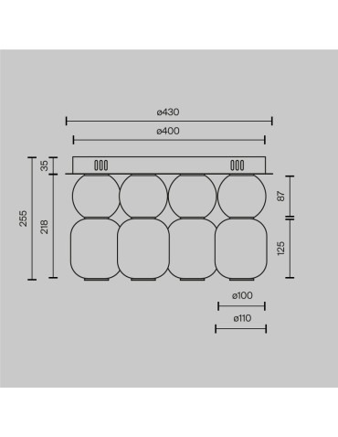 Maytoni Drop Lampa Sufitowa LED 60W 7000lm 3000K Chrom MOD273CL-L60CH3K - produkt 2