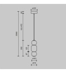Pendant lamps - Maytoni Drop LED Pendant Lamp 16W 2000lm 3000K Chrome MOD273PL-L16CH3K. - product 2