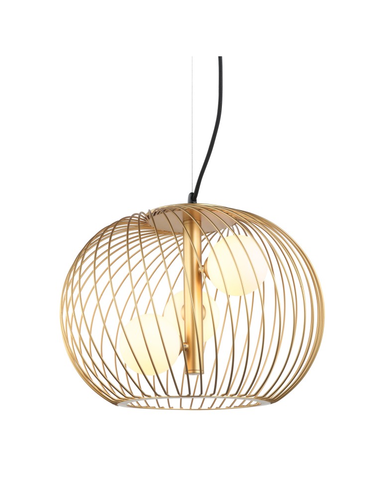 Loft pendant lamps - ITALUX Clarisa Gold Pendant 3xG9 25W MDM-3843-3 GD - product kolory-swiatla.pl 1