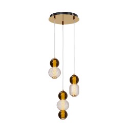 Maytoni Drop Lampa Wisząca LED 33W 4000lm 3000K Złoty MOD273PL-L33G3K